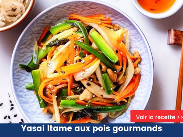 Yasai Itame aux pois gourmands